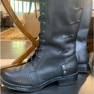 Harley Davison knee-high lace up boots worn twice